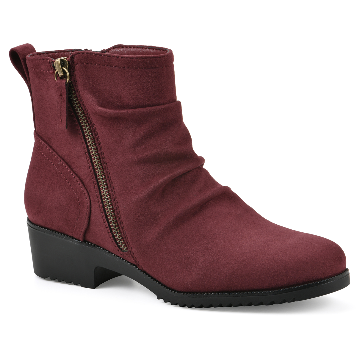 Cliffs by White Mountain Women's Durston Ankle Booties - Navy Fabric