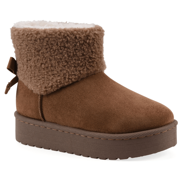 Big Girls White Mountain Ladybug Ankle Boots