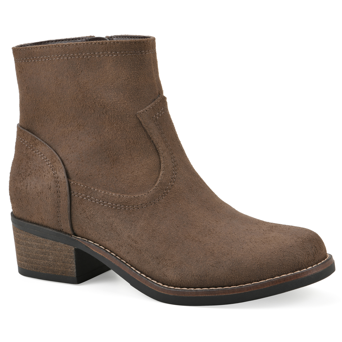 White Mountain Women's Meringue Western Booties - Black Fabric
