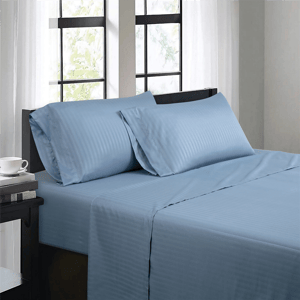 Bibb Home 1500TC Damask Stripe 4pc. Sheet Set