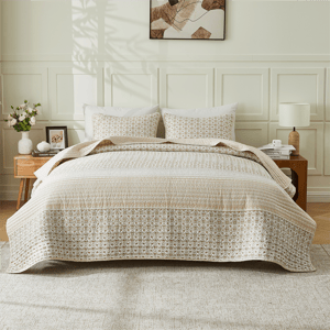 Patina Vie Maison Vintage Floral Loretta Rose Lace 3pc. Quilt Set