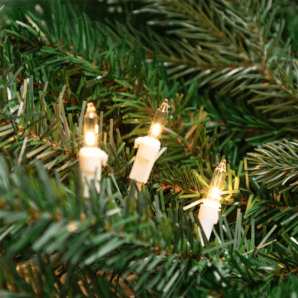 Hofert Everglow 38ft. Chasing Clear Mini Christmas Lights