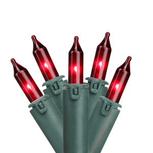 GKI/Bethlehem Lighting 45.5ft. Red Lighting Mini Christmas Lights