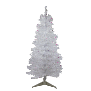 Northlight 4ft. Purple Pre-lit Iridescent Pine Christmas Tree