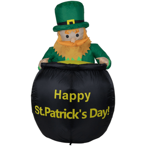 Northlight 4ft. LED Lighted Inflatable Leprechaun