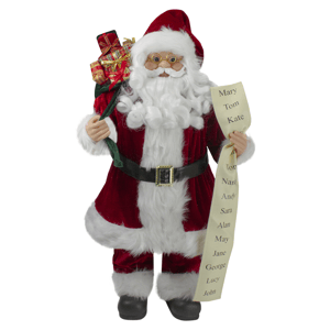 Northlight Santa Claus with Naughty or Nice List Christmas Figure