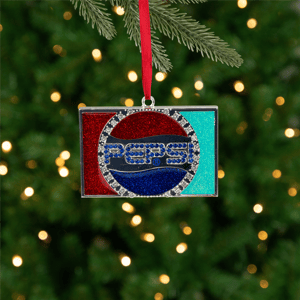 Northlight Pepsi Globe Logo European Crystal Christmas Ornament