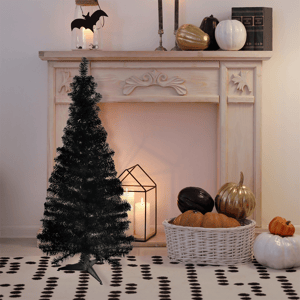 Northlight 4ft. Slim Tinsel Artificial Halloween Tree