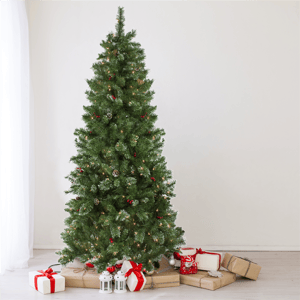 Northlight 7.5ft. Pre-Lit Mixed Pine Glittered Christmas Tree