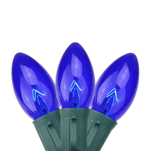 Northlight 25ct. Blue Transparent C9 Christmas String Lights