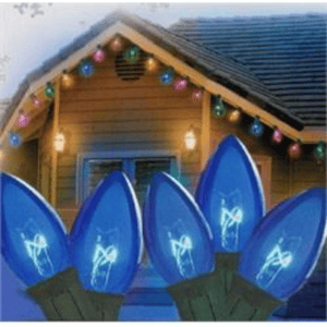 Northlight 25ct. C7 Blue Christmas String Lights