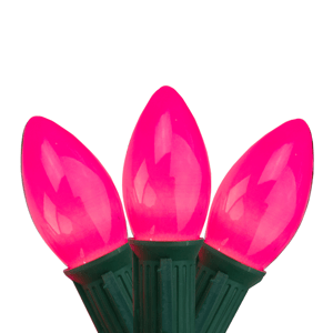 Northlight 25ct. Pink Opaque C9 Christmas String Lights