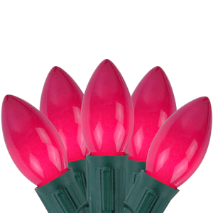 Northlight 25ct. Pink Opaque C7 Christmas String Lights