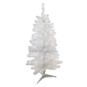 Northlight 4ft. Pre-Lit Slim Artificial Tinsel Christmas Tree