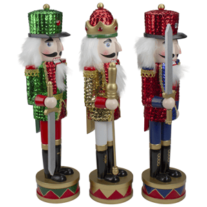 Nutcracker Factory Wooden Christmas Nutcrackers - Set of 3 alternate view