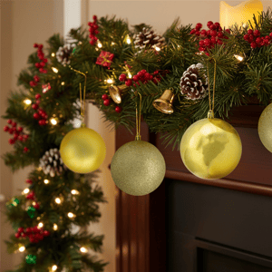 Northlight 12ct Gold Shatterproof 4-Finish Christmas Ornaments