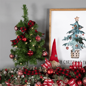 Northlight 18in. Pre-Lit Medium Blackwater Fir Christmas Tree