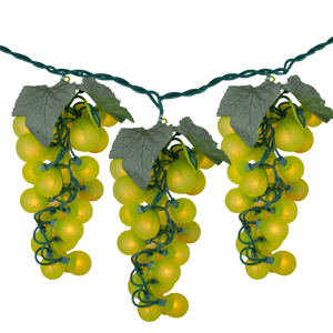 Northlight 100ct. Yellow Winery Grape Patio Light Set