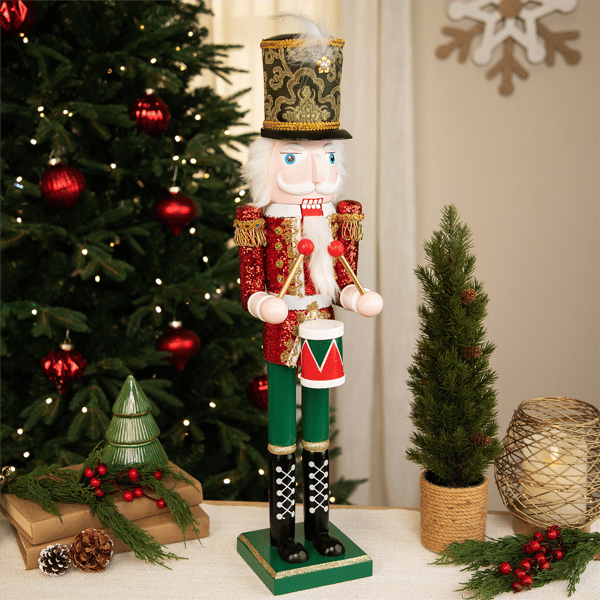 Northlight Glitter Christmas Nutcracker Drummer