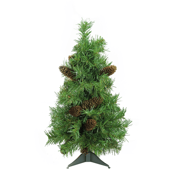 Northlight 2ft. Full Dakota Pine Christmas Tree with Pinecones