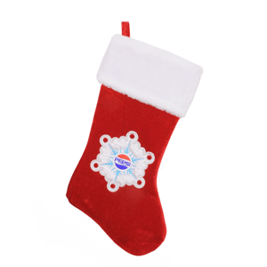 Northlight Pepsi(R) Snowflake Embroidered Christmas Stocking