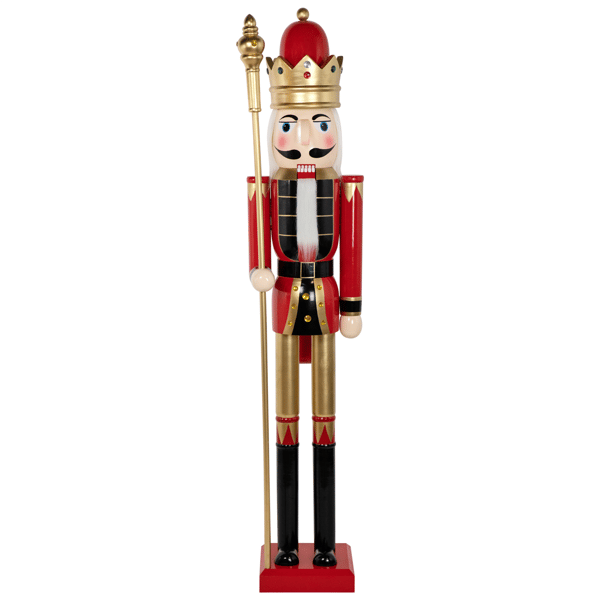 Northlight 5ft. Commercial Size Christmas Nutcracker with Scepter