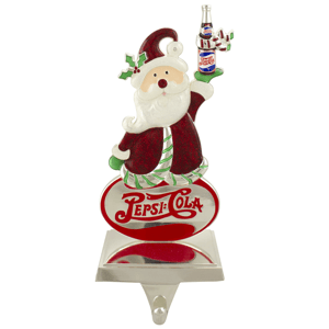 Northlight Pepsi(R) Cola Santa Claus Christmas Stocking Holder