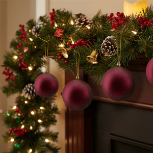 Northlight 12ct. Burgundy Red Matte Christmas Ball Ornaments