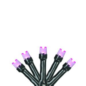 Brite Star 6.25ft. Purple LED Wide Angle Mini Christmas Lights
