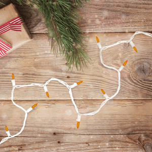 Northlight 33ft. Orange LED Mini Christmas Lights