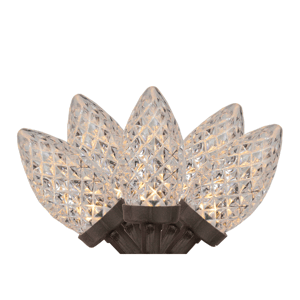 Northlight 66ft. Brown LED Faceted C9 Christmas Lights
