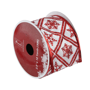 Northlight 12ct. Snowflake Wired Craft Ribbon Spools