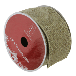 Northlight 12pk. Brown Christmas Wired Craft Ribbons