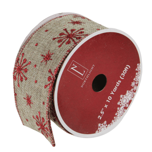 Northlight Club 12pk. Red Snowflake Christmas Ribbon Spools