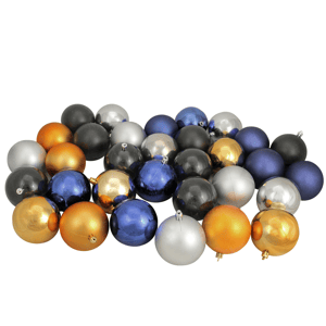 Northlight 32ct. Shatterproof 2-Finish Christmas Ball Ornaments