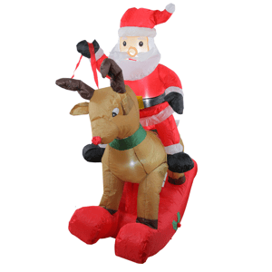 Northlight Lighted Inflatable Rocking Reindeer Christmas Decor