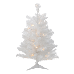 Northlight 2ft. Pre-Lit Snow White Artificial Christmas Tree