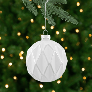 Northlight 4ct. Diamond Christmas Glass Ball Ornaments