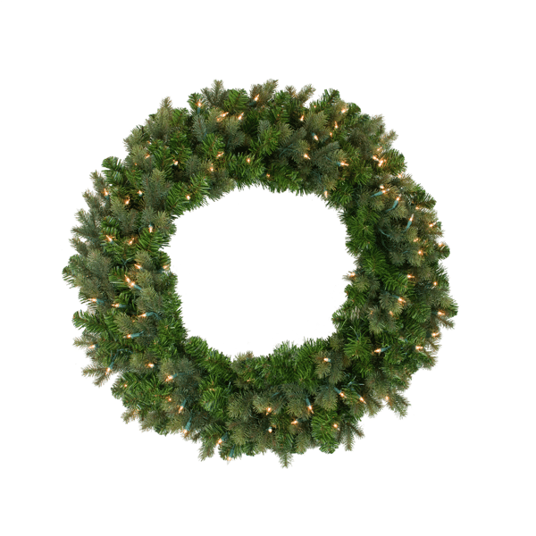 Northlight Pre-Lit Savannah Spruce Artificial Christmas Wreath