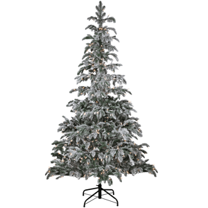 Northlight 6.5ft. Real Touch(tm) Pre-Lit Flocked Fir Christmas Tree