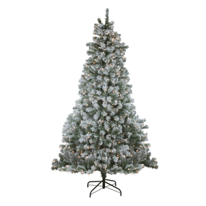 Northlight 7.5ft. Pre-Lit Winema Pine Flocked Christmas Tree