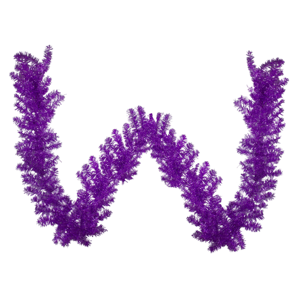 Northlight 9ft. Metallic Purple Tinsel Christmas Garland