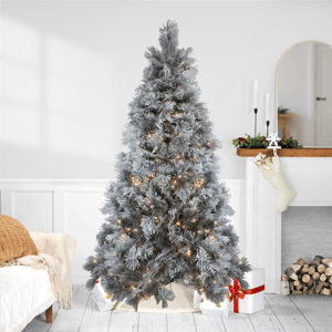 Northlight 7.5ft. Pre-Lit Full Black Spruce Christmas Tree