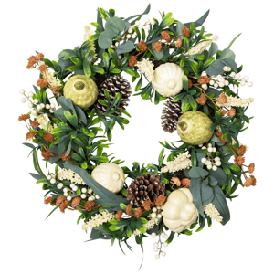 Northlight 24in. Gourds & Foliage Artificial Fall Harvest Wreath
