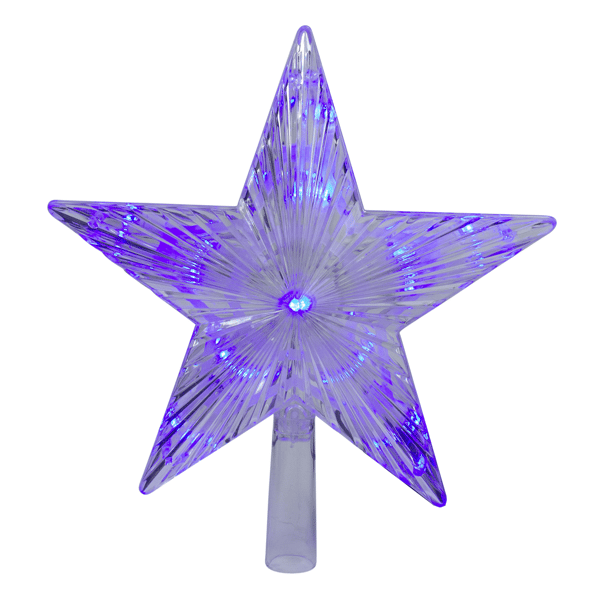 Hofert 9.5in. Lighted Color Changing 5 Point Star Tree Topper