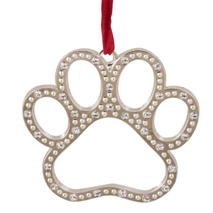 Northlight Paw Christmas Ornament with European Crystals