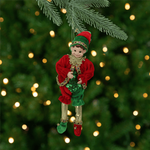 Northlight Bendable Elf in a Suit Hanging Christmas Ornament