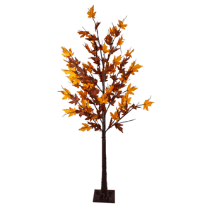 Northlight LED Artificial Maple Fall Harvest Tree
