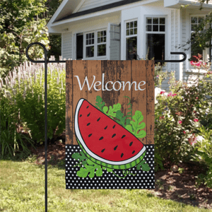 Northlight Welcome Watermelon Slice Spring Outdoor Garden Flag