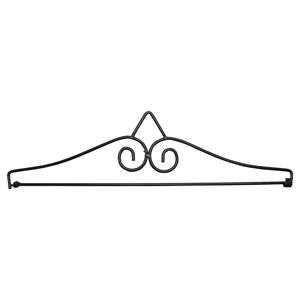 Northlight 14.5 Inch Black Metal Garden Flag Hanger